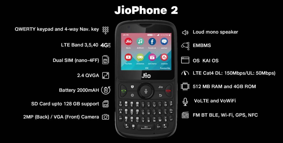 jio phone 2 cost